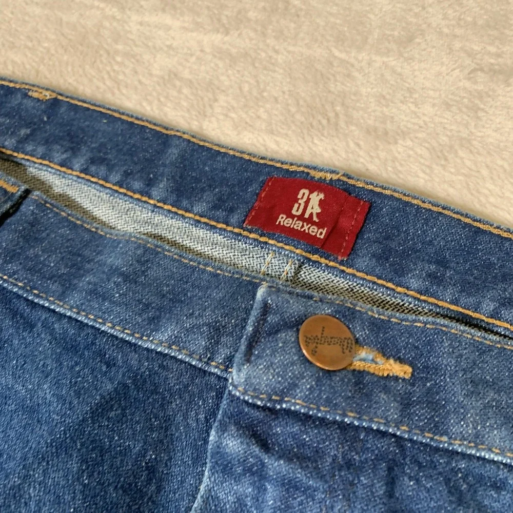 Wrangler Jeans Mens 42x34(42x31) Relaxed Blue Denim Classic Straight Leg‎ Pants